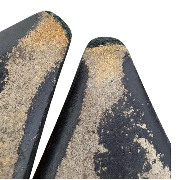 Prada Black Textured Leather Braided Horse Bit Slingback Kitten Heels - Picture 10 of 11